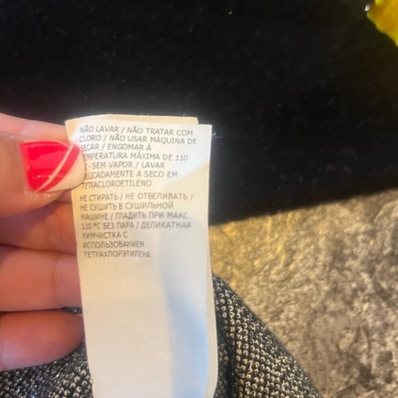 Blugirl Knit Sweater w/ Floral Sleeves & Subtle Sparkle – M - Picture 10 of 12